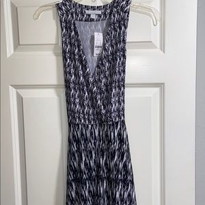 Black and White Wrap Dress